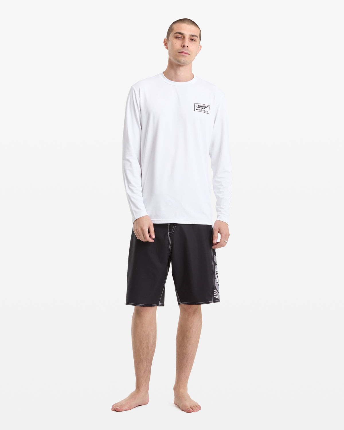 Men's Modstone Loose Long Sleeve White - Volcom
