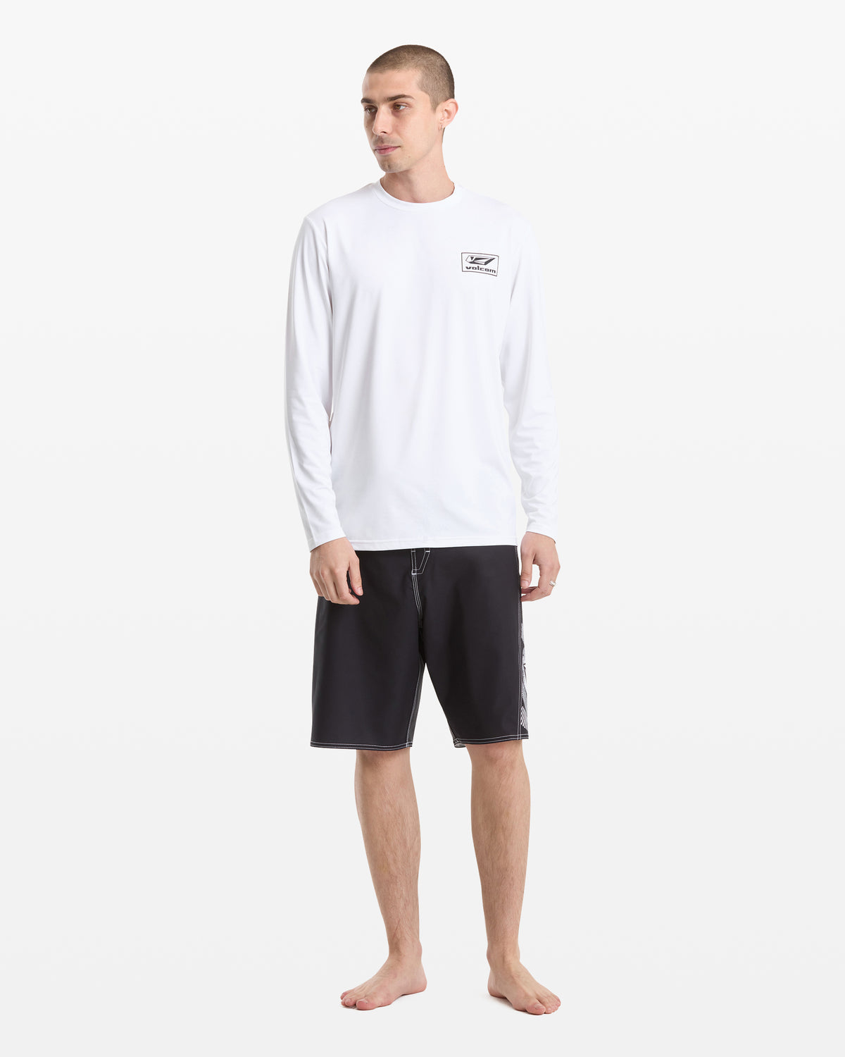 Men's Modstone Loose Long Sleeve White - Volcom
