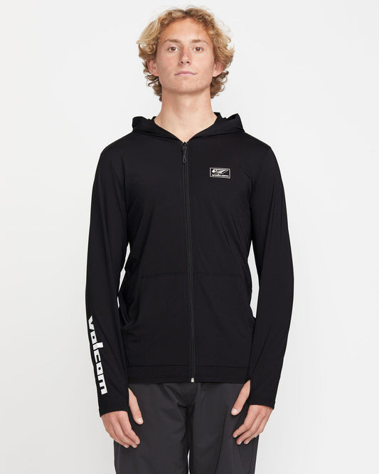 Men's Modstone Loose Zip Hoodie Black - Volcom