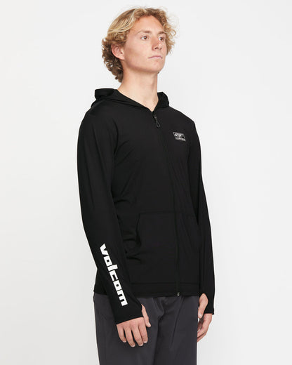 Men's Modstone Loose Zip Hoodie Black - Volcom