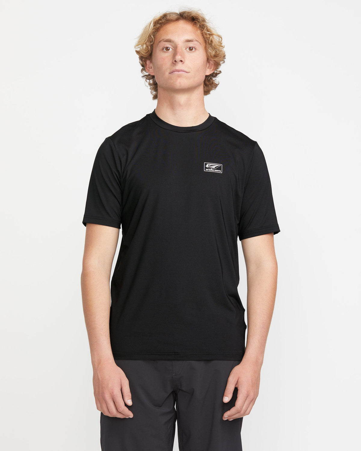 Men's Modstone Loose Short Sleeve Surf Tee Black - Volcom