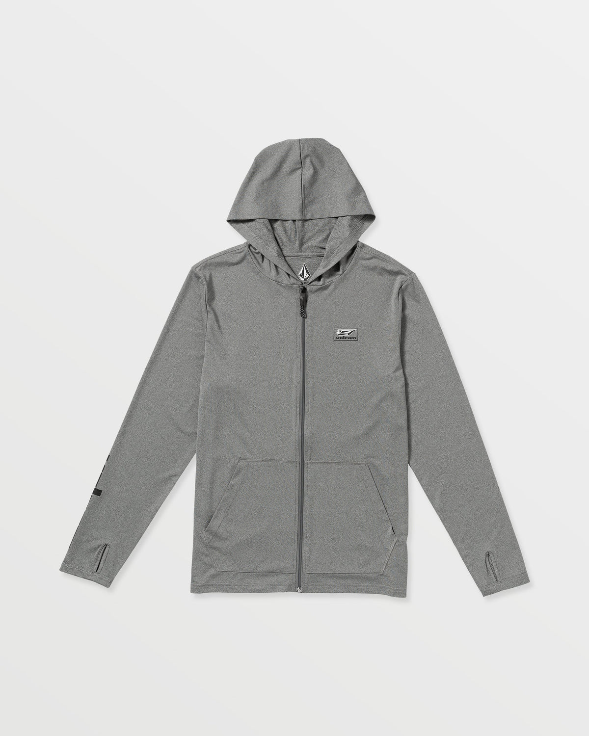 Men's Modstone Loose Zip Hood Heather Grey - Volcom