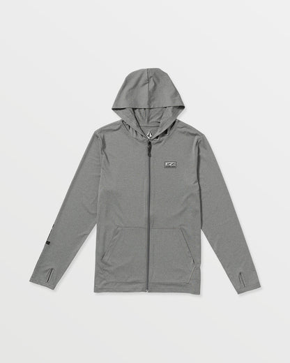 Men's Modstone Loose Zip Hood Heather Grey - Volcom
