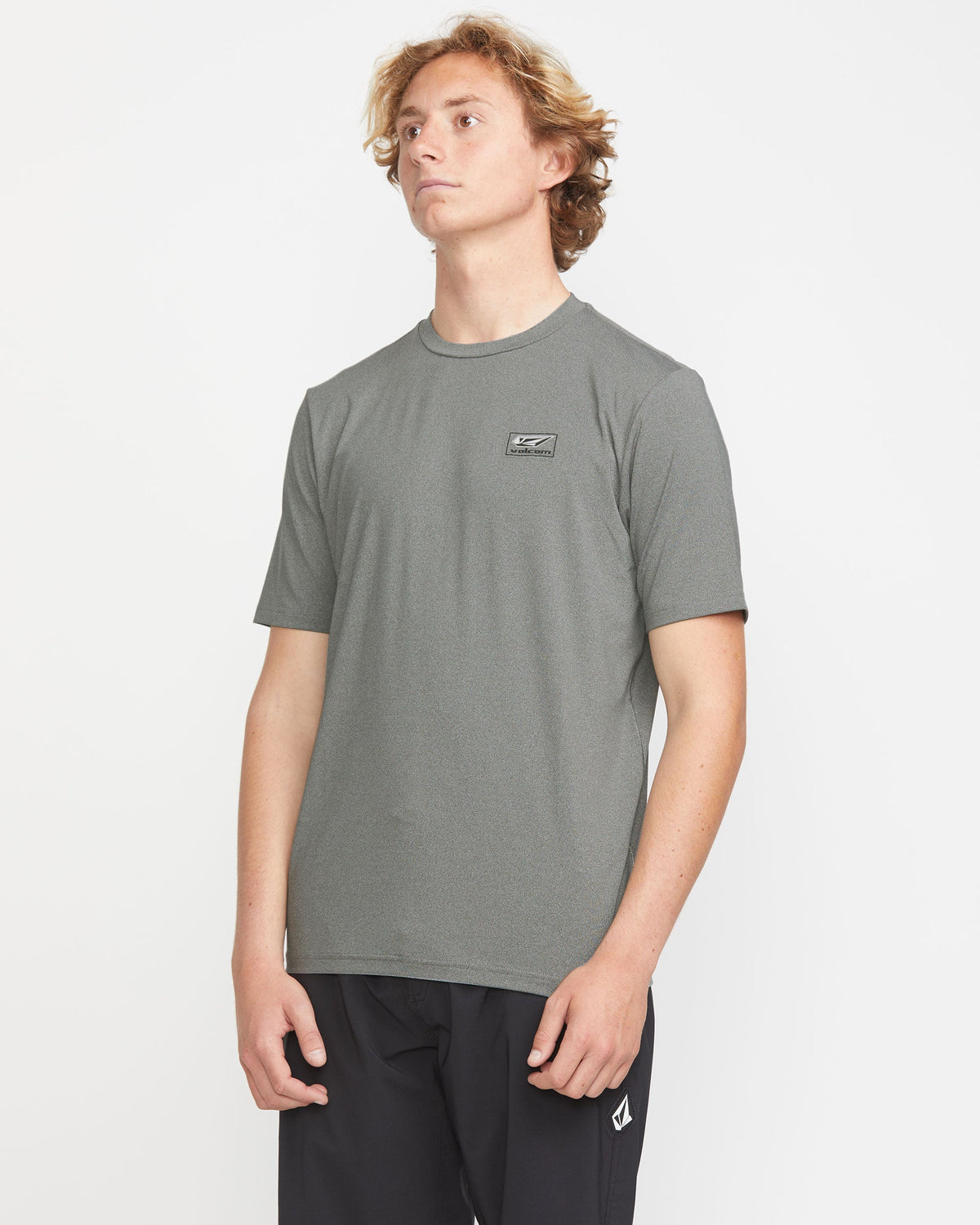 Men's Modstone Loose Short Sleeve Surf Tee Heather Grey - Volcom