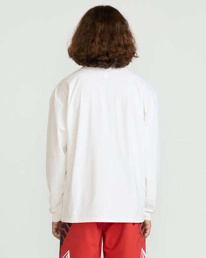 Men's Wavvyyy Surf Long Sleeve Rashguard White - Volcom