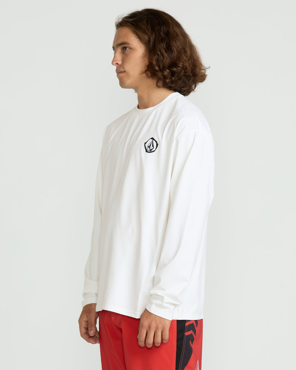Men's Wavvyyy Surf Long Sleeve Rashguard White - Volcom