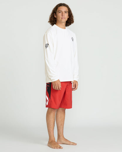 Men's Wavvyyy Surf Long Sleeve Rashguard White - Volcom