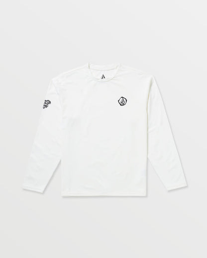 Men's Wavvyyy Surf Long Sleeve Rashguard White - Volcom