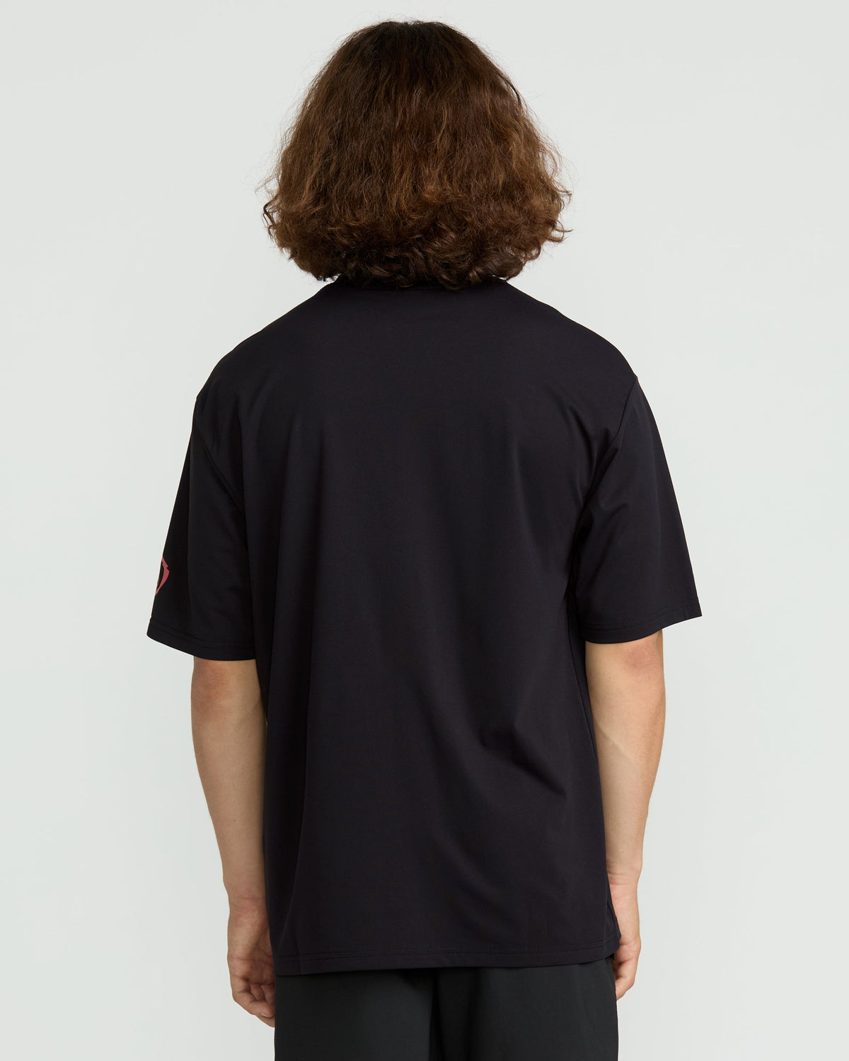 Men's Wavvyyy Surf Short Sleeve Rashguard Black - Volcom