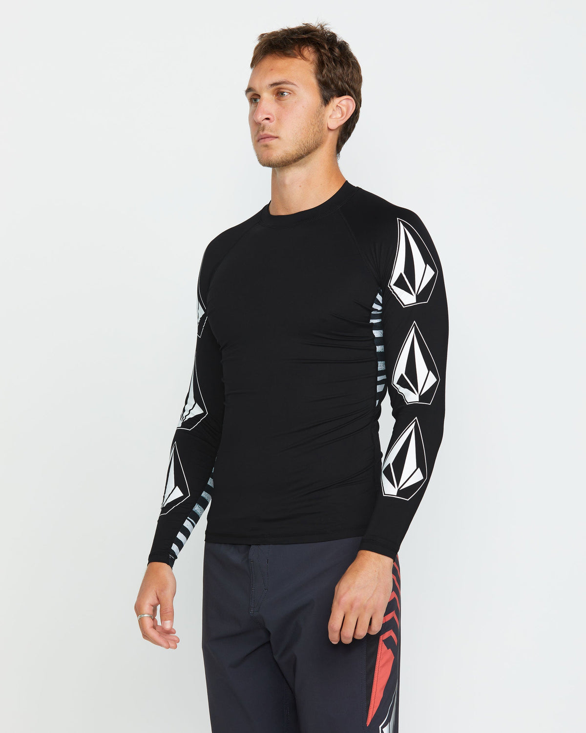 Men's Surf Vitals J Robinson Tght Long Sleeve Rashguard Black - Volcom