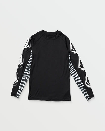 Men's Surf Vitals J Robinson Tght Long Sleeve Rashguard Black - Volcom