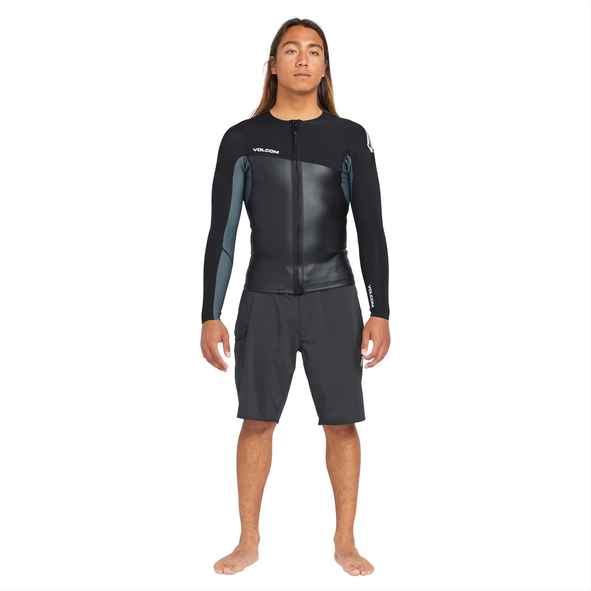 Men's 1.5MM Modulator Full-Zip Full-Length Jacket Black - Volcom