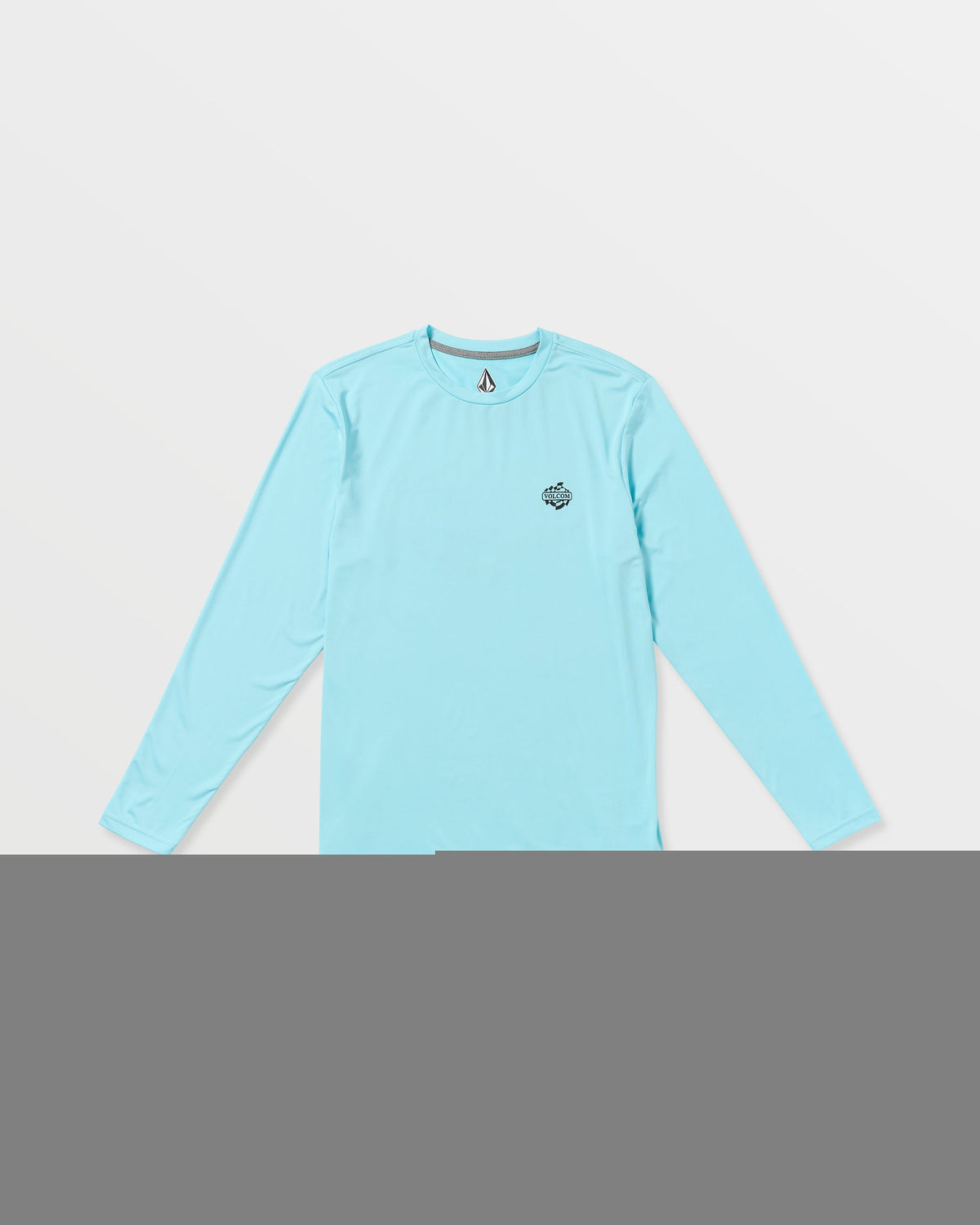 Men's Oval Track Loose Long Sleeve Surf Tee Resin Blue - Volcom