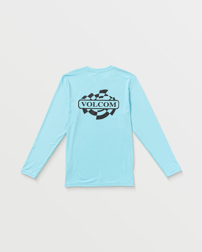 Men's Oval Track Loose Long Sleeve Surf Tee Resin Blue - Volcom