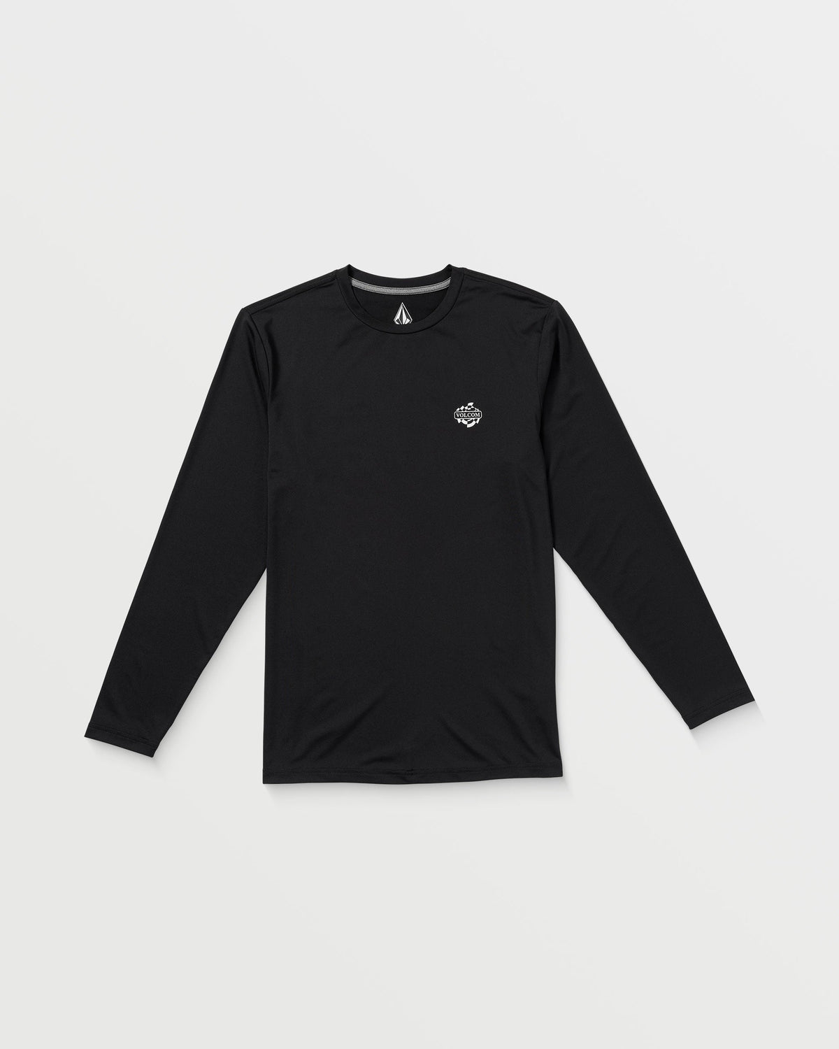 Men's Oval Track Loose Long Sleeve Surf Tee Black - Volcom