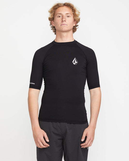 Men's Lido Short Sleeve Shirt Black - Volcom