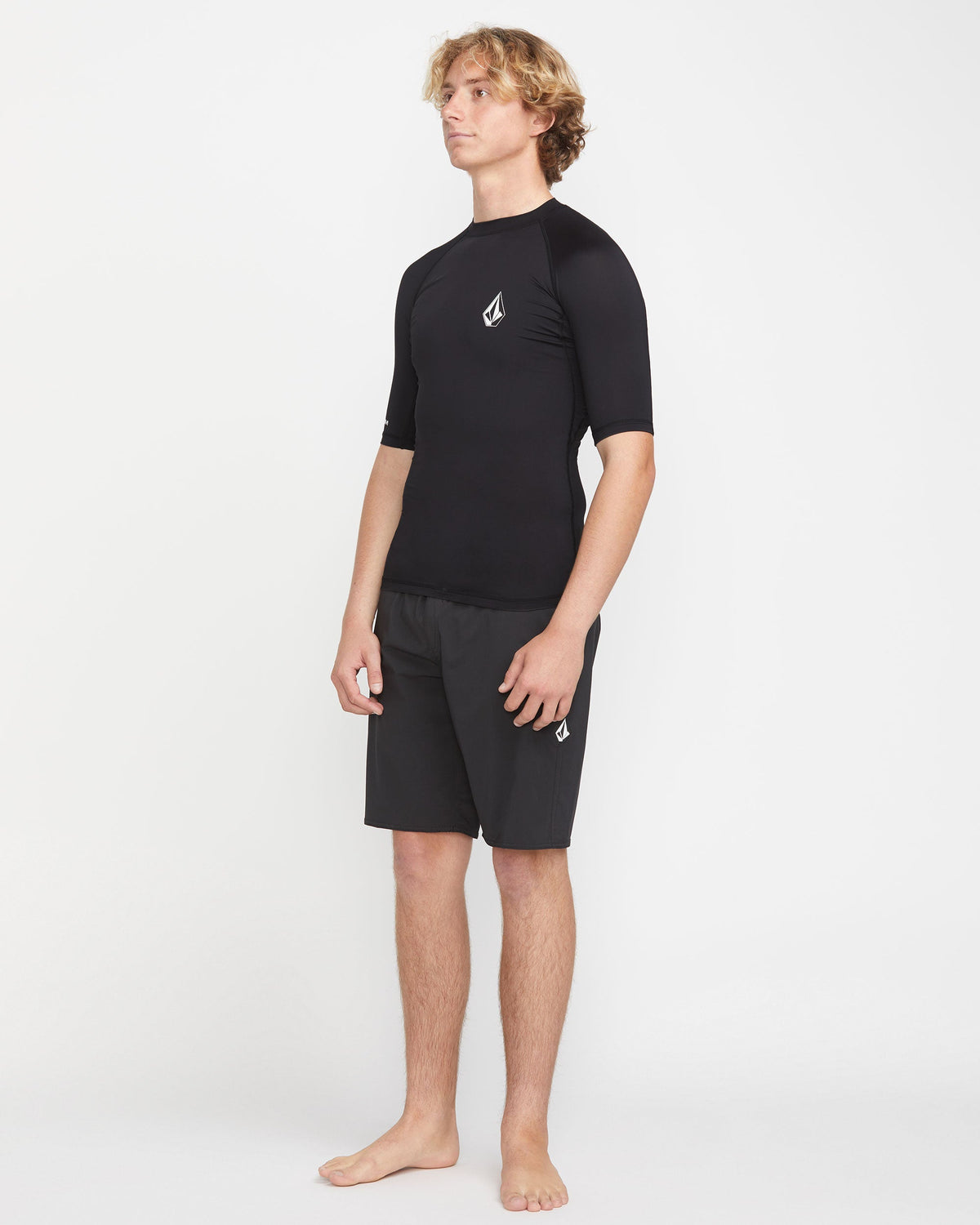 Men's Lido Short Sleeve Shirt Black - Volcom