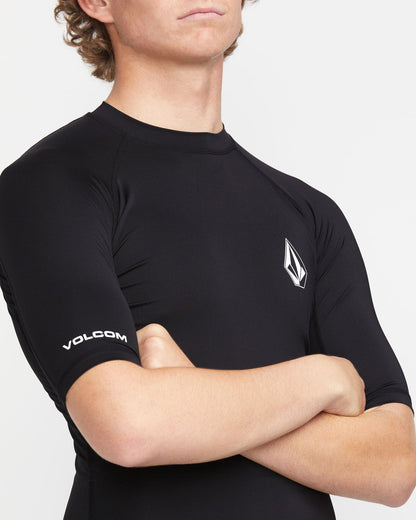 Men's Lido Short Sleeve Shirt Black - Volcom
