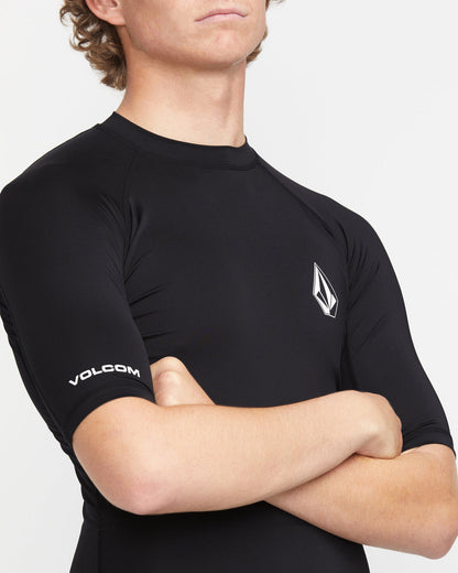 Men's Lido Short Sleeve Shirt Black - Volcom