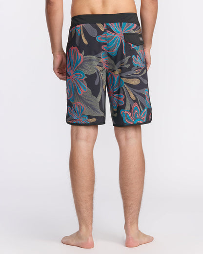 Men's Infuse Scallop Mod Trunks Black Print - Volcom