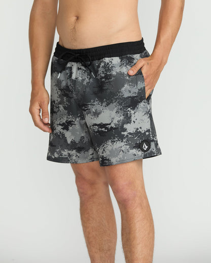 Men's Lido Print 16 Black - Volcom