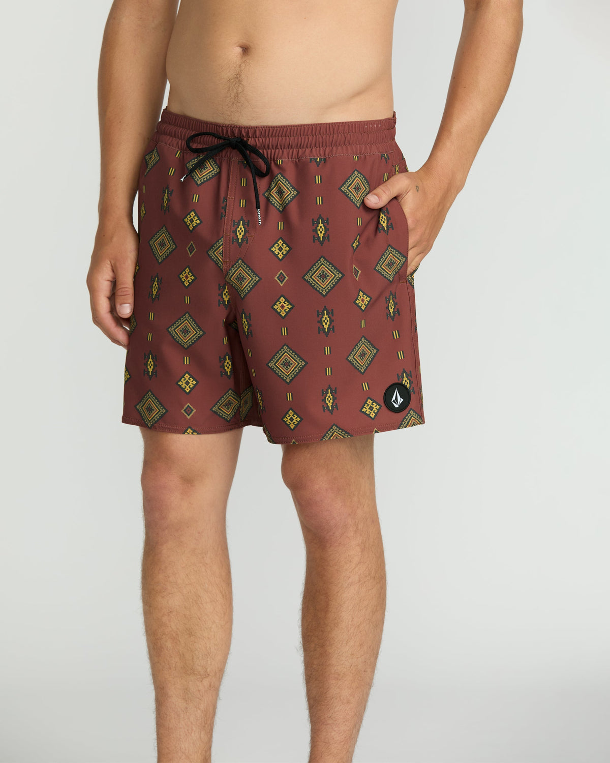Men's Lido Print 16 Mahogany - Volcom