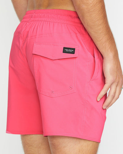 Men's Lido Solid 16 Neon Pink - Volcom