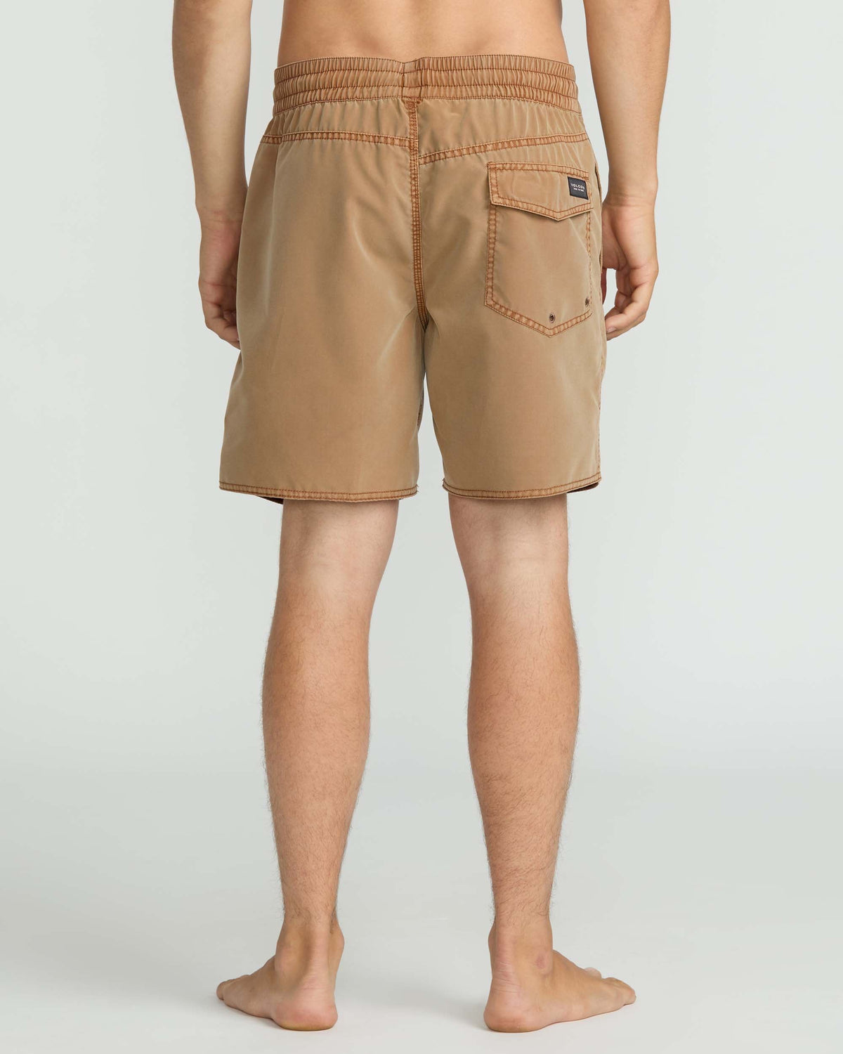 Men's Center Elastic Waist Trunks Coconut Shell - Volcom
