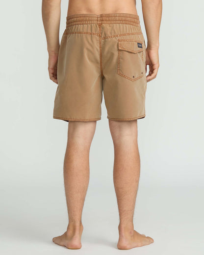 Men's Center Elastic Waist Trunks Coconut Shell - Volcom