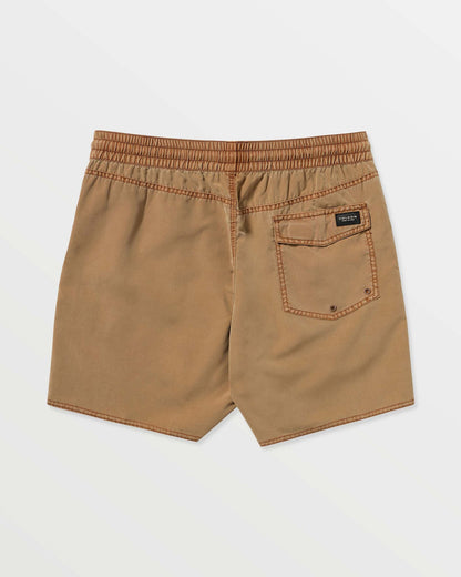 Men's Center Elastic Waist Trunks Coconut Shell - Volcom