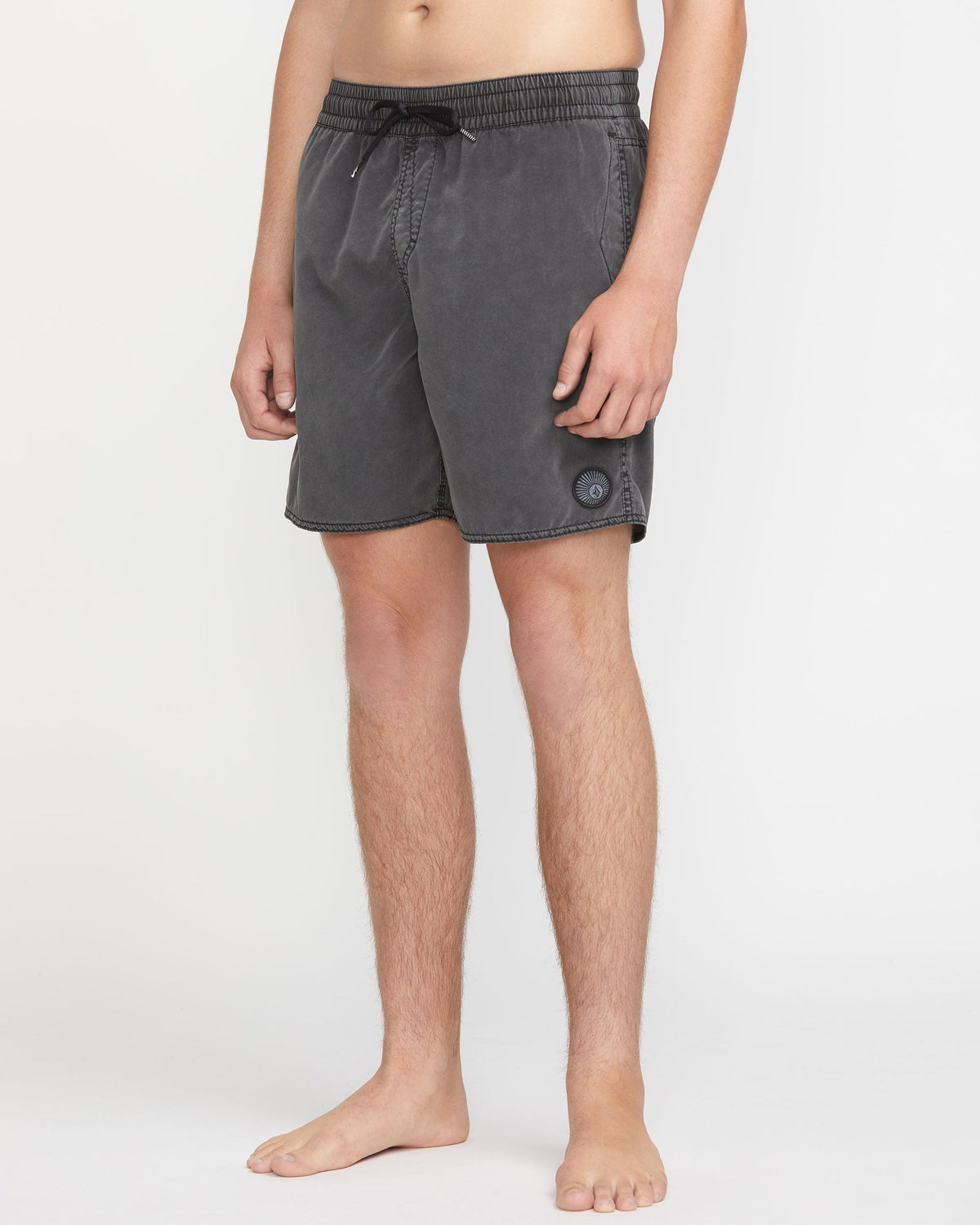 Men's Center Elastic Waist Trunks Black - Volcom