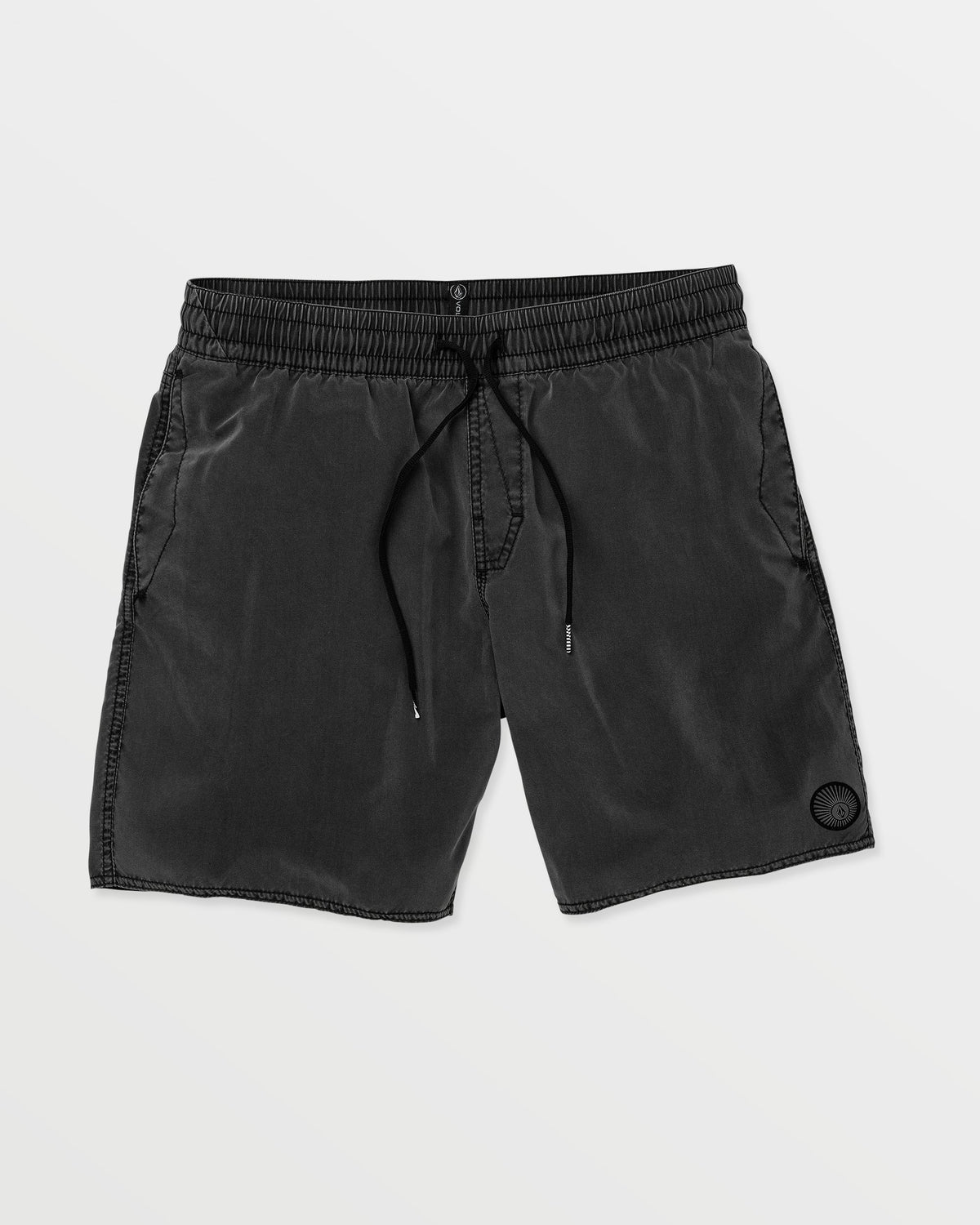 Men's Center Elastic Waist Trunks Black - Volcom