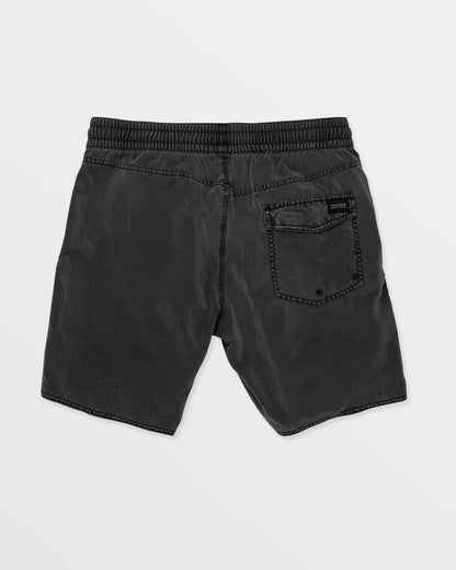 Men's Center Elastic Waist Trunks Black - Volcom