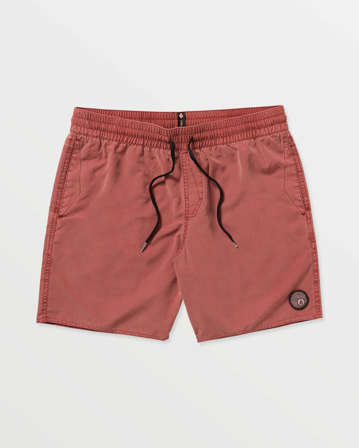 Men's Center Elastic Waist Trunks Mahogany - Volcom