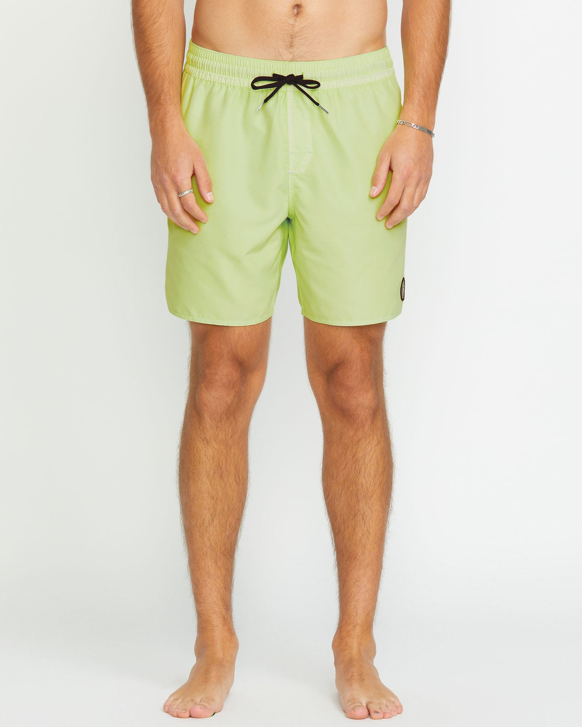Men's Center Elastic Waist Trunks Mist Green - Volcom