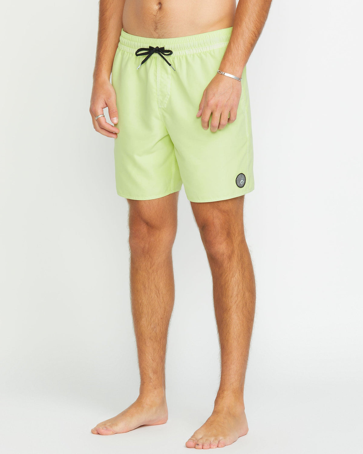 Men's Center Elastic Waist Trunks Mist Green - Volcom