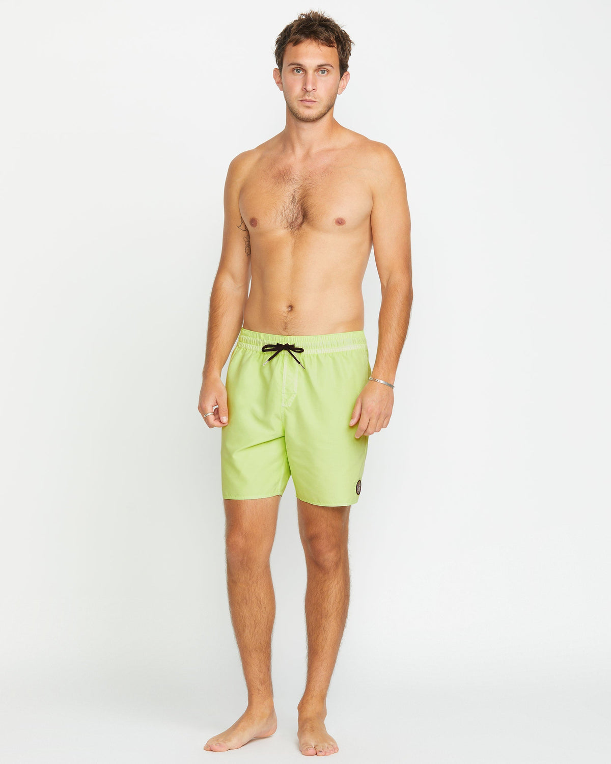 Men's Center Elastic Waist Trunks Mist Green - Volcom
