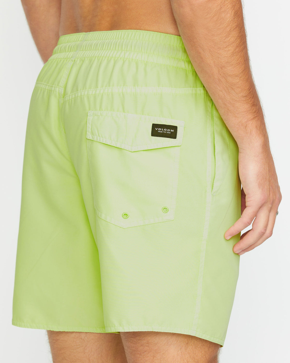 Men's Center Elastic Waist Trunks Mist Green - Volcom