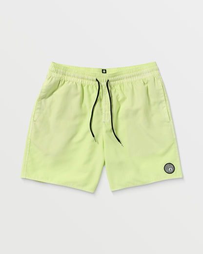 Men's Center Elastic Waist Trunks Mist Green - Volcom