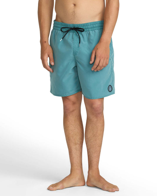 Men's Center Elastic Waist Trunks Used Blue - Volcom
