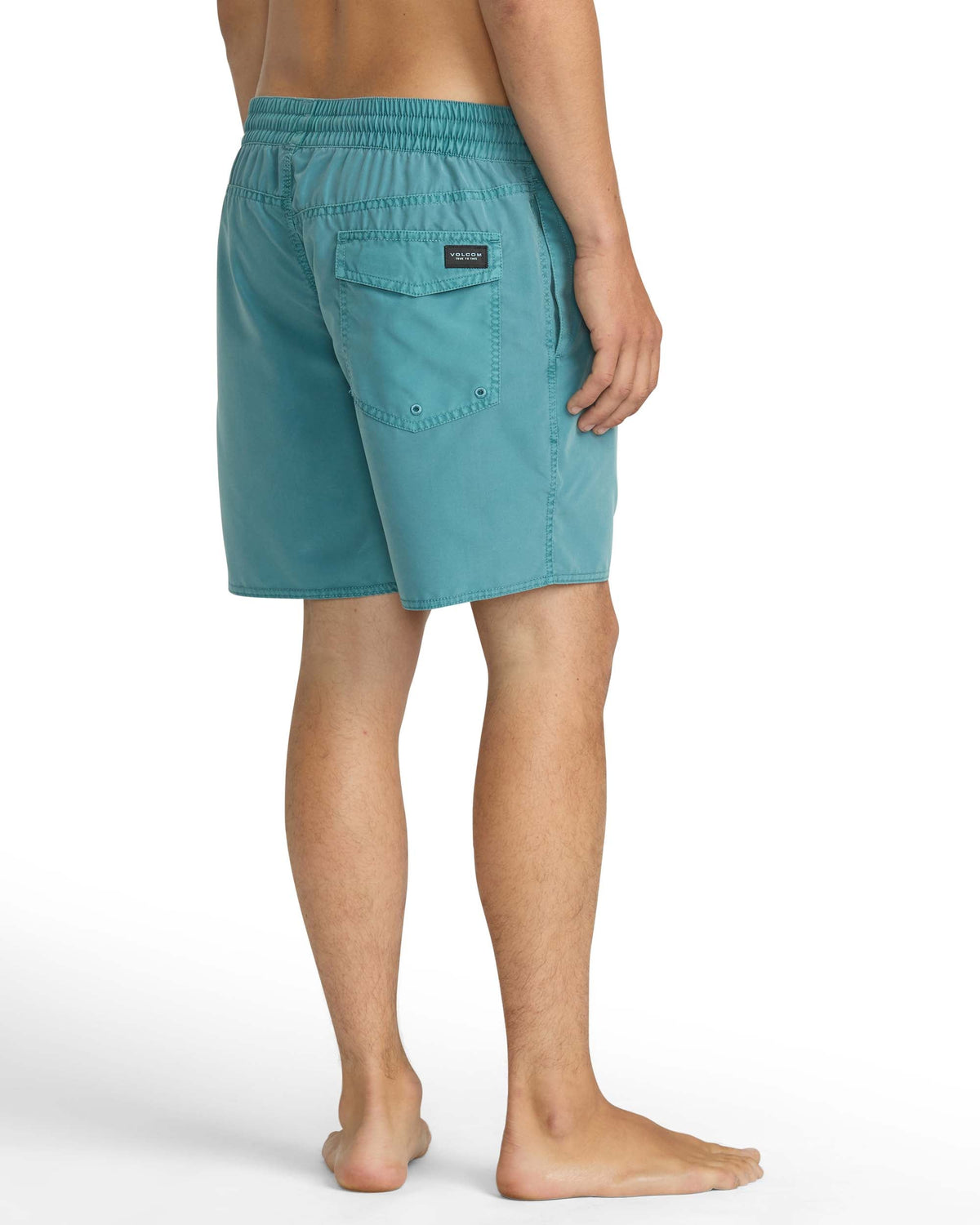 Men's Center Elastic Waist Trunks Used Blue - Volcom