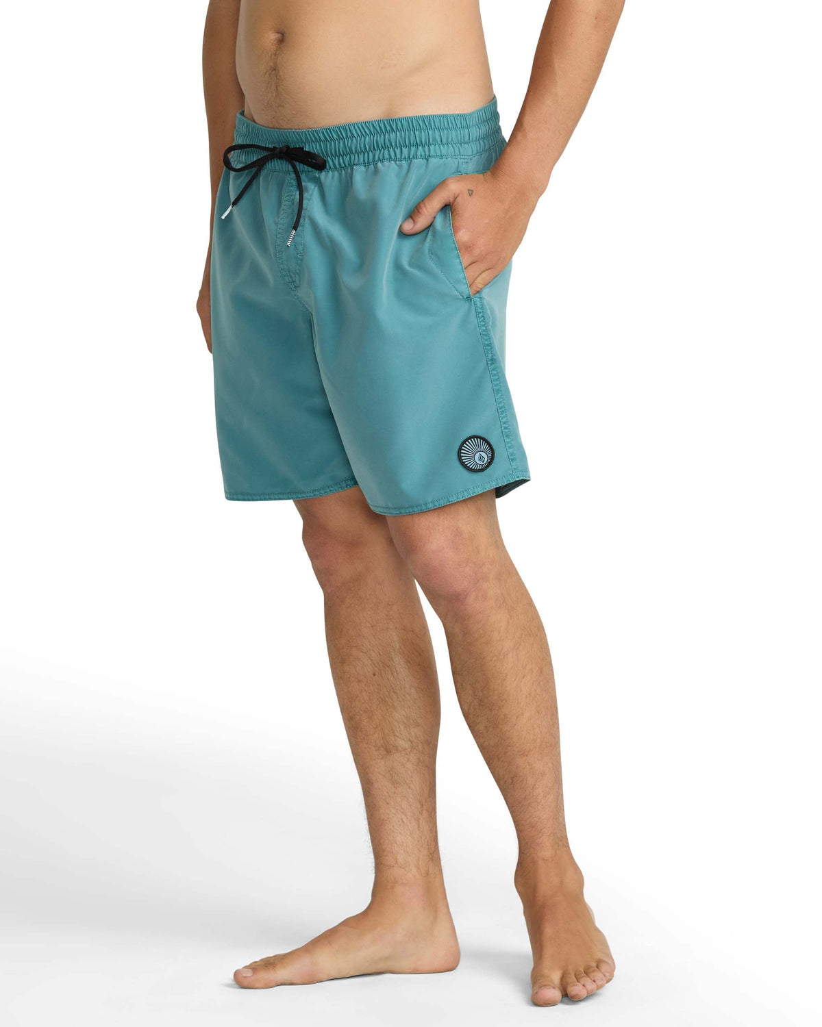 Men's Center Elastic Waist Trunks Used Blue - Volcom