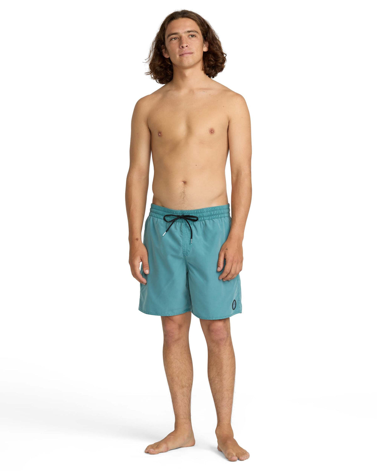Men's Center Elastic Waist Trunks Used Blue - Volcom