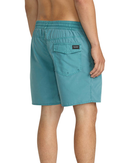 Men's Center Elastic Waist Trunks Used Blue - Volcom