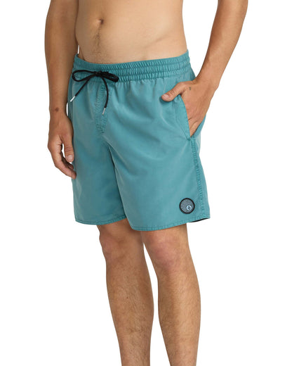 Men's Center Elastic Waist Trunks Used Blue - Volcom