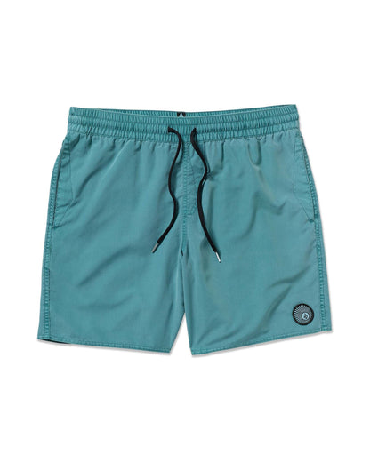 Men's Center Elastic Waist Trunks Used Blue - Volcom
