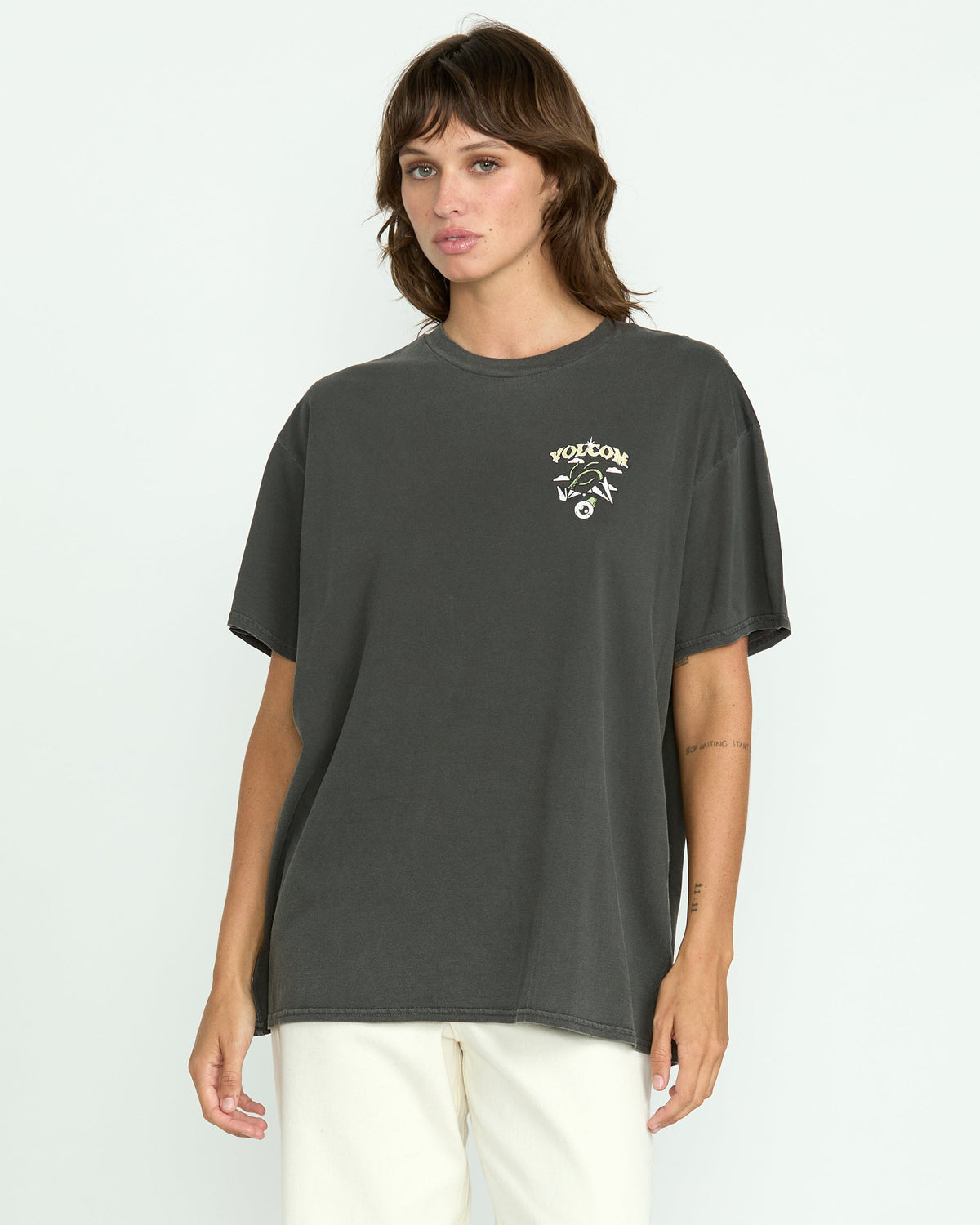 Women's Stones Throw Tee Vintage Black - Volcom