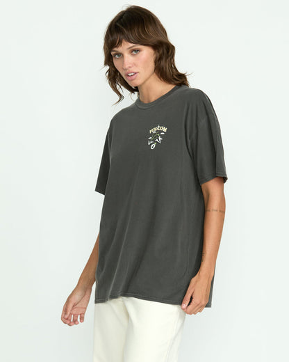 Women's Stones Throw Tee Vintage Black - Volcom