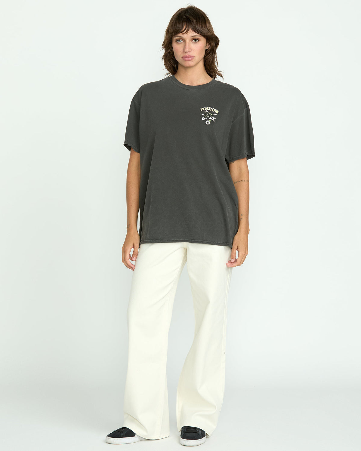 Women's Stones Throw Tee Vintage Black - Volcom