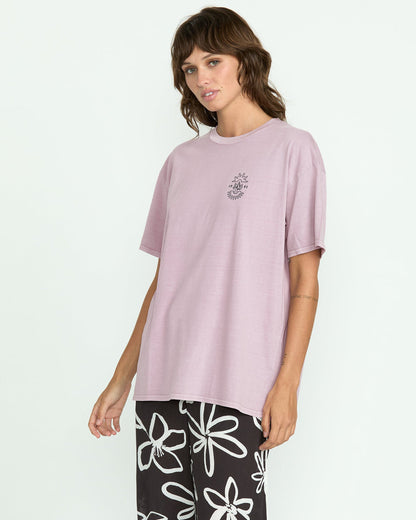 Women's Stones Throw Tee Violet Ice - Volcom